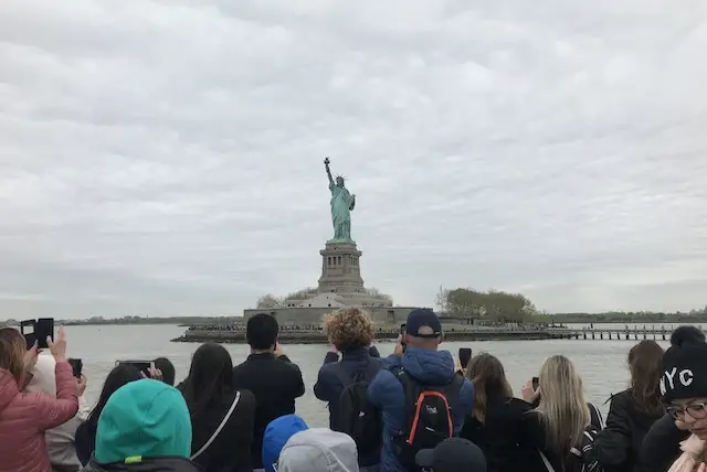 If you want to visit my wife, the Statue of Liberty, you must take the proper channels.
